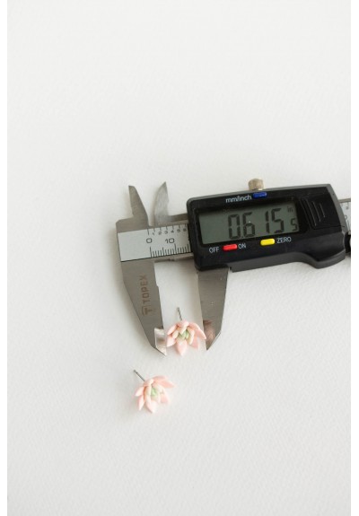 Pink Hypoallergenic Succulent Studs