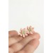 Succulent Stud Earrings - Pink Echeveria Plant Hypoallergenic Stainless steel Earrings Small Succulent Jewelry Gift Plant Lover Gift