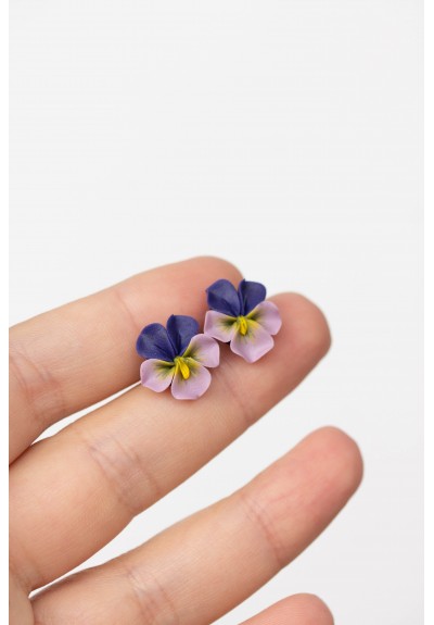 Pansy Clip-on Earrings