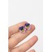 Pansy Earrings Stud Clip-on earrings - Flower Stud Earrings Jewelry, Bridal and Bridesmaid Earrings, Hypoallergenic Studs