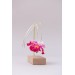 Pink Iris Drop Earrings