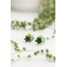 Green and Blue Succulent Stud Earrings