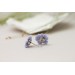 Сute blue flowers earrings, Stud Earrings Hypoallergenic Unique Dainty Flower Earrings on Stainless Steel Posts