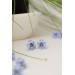 Сute blue flowers earrings, Stud Earrings Hypoallergenic Unique Dainty Flower Earrings on Stainless Steel Posts